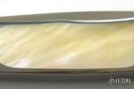 Gold Lip and Engraved Lockback