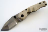 Tripwire #7 Stock Framelock - Tan G10