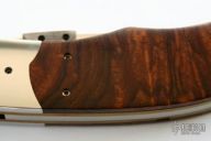 Drop Point Falcon w/Maple Burl - Linerlock