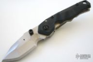 Tripwire #7 Satin Stock Framelock - Green/Black G10