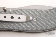 Black Locust Linerlock - Silver Carbon Fiber