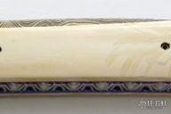 Fantail D&D - Damascus & Mastodon - Automatic Linerlock