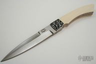 Ivory Handled Engraved Large D/E Fighter