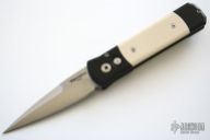 Godson 751 Tuxedo - Black Handle w/ Ivory Micarta / Satin Plain Edge