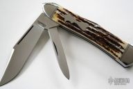 2 Blade Eureka Jack Stag Jigged Bone Slipjoint