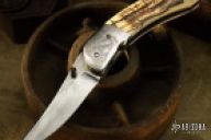 Damascus & Mammoth Upswept Linerlock