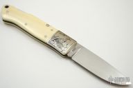 Engraved Bolsters Lockback w/Ivory Scales