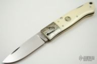 Engraved Bolsters Lockback w/Ivory Scales