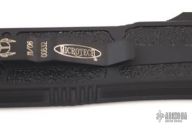 112-11 QD Scarab OTF Tanto - Black Tactical Serrated