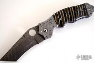 The Triumph - Damascus & Mammoth - Tanto Linerlock