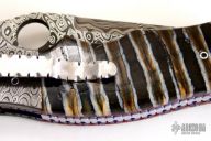 The Triumph - Damascus & Mammoth - Tanto Linerlock