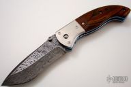 Urban Warrior - Damascus & Cocobolo Linerlock