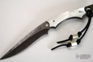 Damascus & Pearl Neck Knife