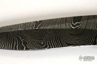 Damascus & Mastodon Bark Neck Knife