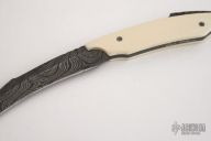 Damascus & Ivory Neck Knife