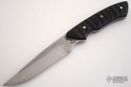 Hand Forged (W) Tactical Impala Neck Knife - Jigged Bone