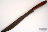 Mick Strider Custom Damascus D/E Fighter - Wood