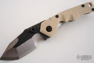 Tripwire #7 Modified - Framelock - Tan G10
