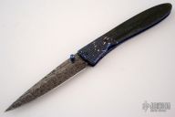 Damascus Blue Sea Linerlock