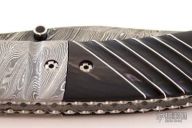 Damascus & Horn Linerlock