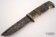 Damascus & Buckeye Burl Hunter