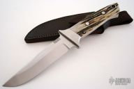 Stag Clip Point Bowie Fighter