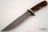 Walrus Ivory & Damascus Hunter