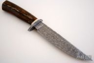 Walrus Ivory & Damascus Hunter