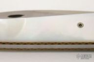 Model 12 Serpentine Wharncliffe Mother of Pearl - Linerlock