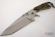 Hornet CF Tanto Satin Finish - Yellow/Black G10