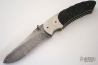 D'Stroy Linerlock - Damascus & Buffalo Horn