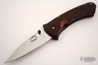 Clip Point Linerlock - Burgundy Micarta NC