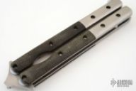 Time Bomb Balisong - Green Micarta