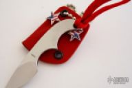 Mini Neck Knife w/Star Flag Pins in Sheath