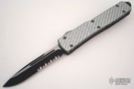 122-2-PCFT Ultratech S/E - Black Serrated - Platinum Carbon Fiber