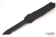 135-24-TACT Troodon T/E Full Serrated DLC Black OTF
