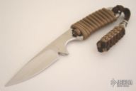 Small Necker Brown Cord w/Neck Chain 2027