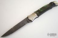 Ebb Tide Damascus & Black Pearl Lockback