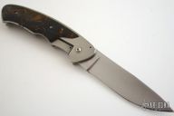 T1 Muy Grande Drop Point - Rag Micarta Folder