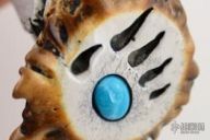 Eagle, Wolf & Bear Claws - Carved Horn # 5157