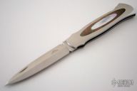 Model 27B Damascus & Pearl Interframe Lockback Dagger