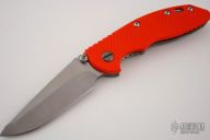 XM-18 Framelock Orange G10/Satin Modified Tanto