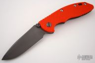 XM-18 Framelock Orange G10/Beadblast  Modified Tanto