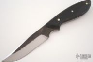 Buffalo Horn - Clip Point Hand Forged (S) Neck Knife