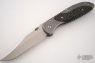 FireTac Bowie Framelock - Green Micarta Inlay