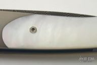T10-PD Lancet Damascus & Mother of Pearl - Linerlock