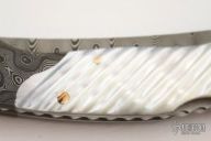 Small Damascus & Pearl Persian Lockback