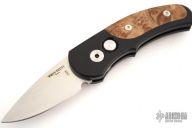 RUNT J4 4406 - Maple Burl Inlays / Satin Blade