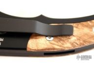 RUNT J4 4406 - Maple Burl Inlays / Satin Blade