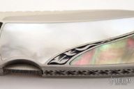 Engraved Interframe - Double Pearl Lockback